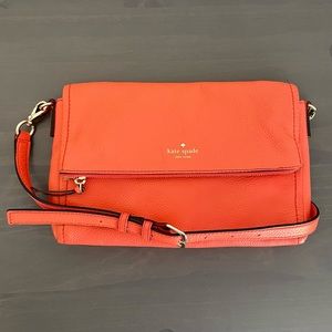 Kate Spade Cobble Hill Coral Pebbled Leather Crossbody Bag